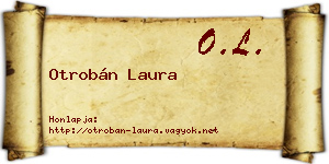 Otrobán Laura névjegykártya